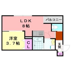 加美駅 徒歩12分 2階の物件間取画像